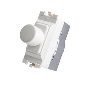 220W 1 Gang 2 Way Low Voltage Grid Dimmer White