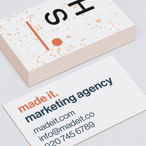 Luxe Orange US Business Cards