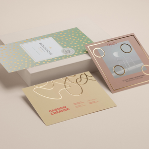 Gold Foil Super (finish on both sides) Soft Touch Small Postcards