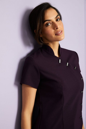 SJ Women's Asymmetrical Tunic, Plum