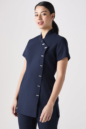 SJ Women's Asymmetrical Tunic, Navy