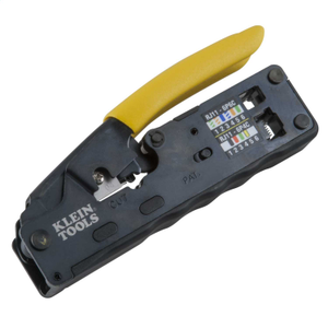 Compact Ratcheting Modular RJ45 / RJ11 Crimper