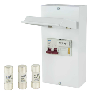 SP+N Switch Fuse c/w 63A, 80A and 100A Fuses