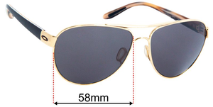 Sunglass Fix Replacement Lenses for Oakley Disclosure OO4110 - 58mm Wide