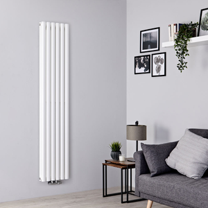 Milano Aruba - Middle Connection Vertical Designer Radiator - Double Panel - 1780mm x 354mm - White