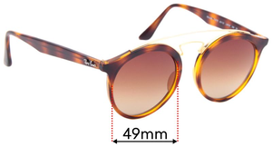 Sunglass Fix Replacement Lenses for Ray-Ban RB4256 Large - 49mm Wide