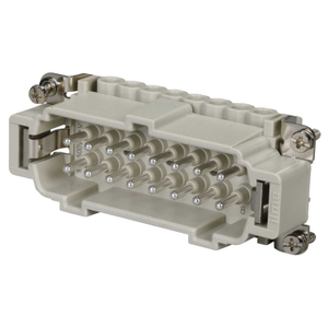 16A 16 Pole + E Male Insert Screw Terminal Connector (1-16)