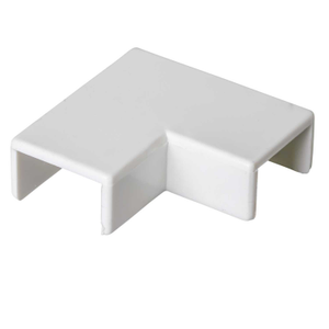 16mm x 10mm Mini Trunking Flat Bend White (Sold in 1's)