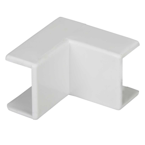 16mm x 10mm Mini Trunking Internal Bend White (Sold in 1's)