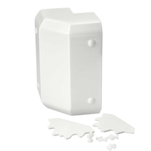 Chamfered Trunking External Angle White for ACD 4 (Sold in 1's)