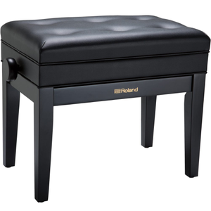Roland RPB400 Piano Bench w/ Cushioned Seat & Storage Compartment (Satin Black)