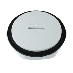 40mm Blanking Plug complete with Gasket and Locknut IP68 Grey (Sold in 1's)