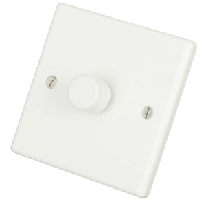 150W 1 Gang Easy Fit LED Dimmer White