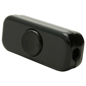 10A Double Pole In Line Switch Black (Sold in 1's)