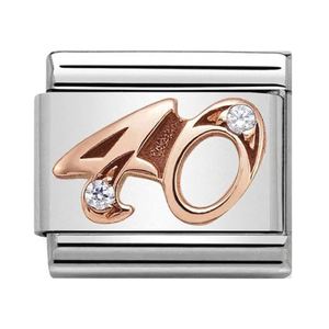 Nomination CLASSIC Rose Gold Numbers 40 Charm 430315/40