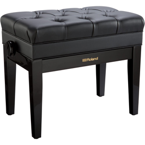Roland RPB500 Piano Bench w/ Cushioned Seat & Storage Compartment (Polished Ebony)