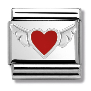 Nomination CLASSIC Silvershine Symbols Heart With Wings Charm 330202/01