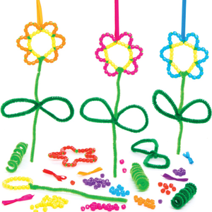 Anhänger-Bastelsets Blume mit Perlen