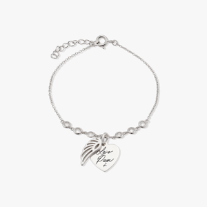 Angel Wing Handwriting Bracelet