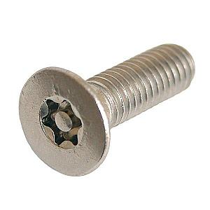 M6 x 12 Countersunk Socket Machine Screw Resistorx Stainless steel (A2 304) TX-30H