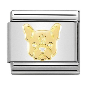 Nomination CLASSIC Gold French Bulldog Charm 030162/54