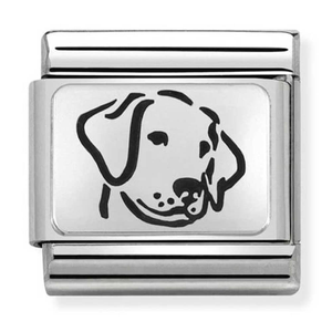 Nomination CLASSIC Silvershine Oxidised Plates Dog Charm 330109/06