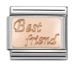 Nomination CLASSIC Rose Gold Engraved Best Friend Charm 430108/16