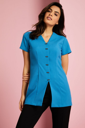 SJ Women's Front Fastening Tunic, Teal