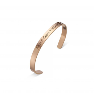 Rose Gold Handwriting Bangle