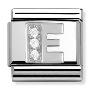 Nomination CLASSIC Silvershine Letter E Charm 330301/05