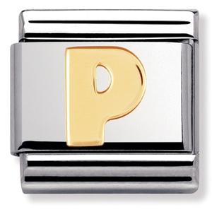 Nomination CLASSIC Gold Letters P Charm 030101/16