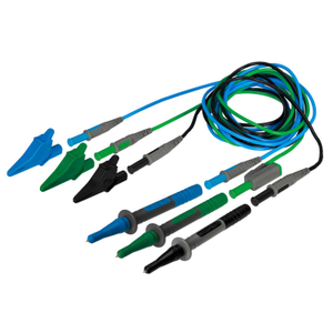 3 Wire Test Lead Set with Probes and Crocodile Clips