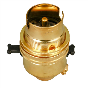 Bayonet Cap BC-B22 10mm Entry Lampholder Brass (Sold in 1's)