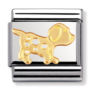 Nomination CLASSIC Gold Animals of Earth Dog Charm 030112/23