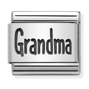 Nomination CLASSIC Silvershine Plates Oxidised Grandma Charm 330102/44