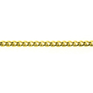 9ct Yellow Gold 18 Inch Fine Diamond Cut Curb Chain 1.13.0024