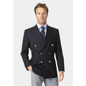 Regular Fit Reigate Navy Pure New Wool Double Breasted Blazer