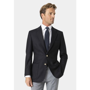 Regular Fit Oxford Navy Pure New Wool Blazer