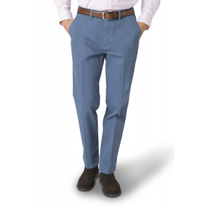 Regular Fit Ashdown Sea Blue Stretch Cotton Chinos