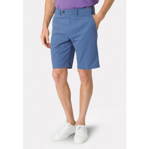 Ashdown Stretch Cotton Sea Blue Chino Shorts