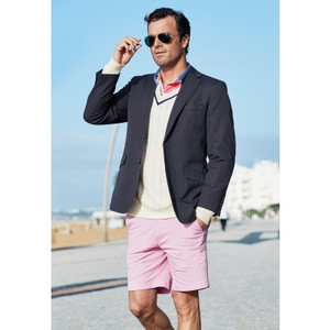 Regular Fit Tatton Indigo Cotton Linen Jacket