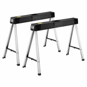 Stanley 197475 Folding Metal Leg Saw Horse (2 Pack)
