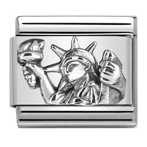 Nomination CLASSIC Silvershine Monuments Statue Of Liberty Charm 330105/34