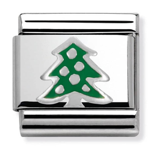 Nomination CLASSIC Silvershine Christmas Tree Charm 330204/08