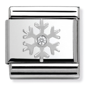 Nomination CLASSIC Silvershine Christmas Snowflake Charm 330313/02