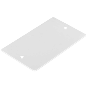 2 Gang Flat Cover Plate White (Sold in 1's)