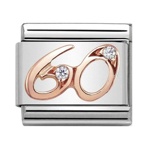 Nomination CLASSIC Rose Gold Numbers 60 Charm 430315/60