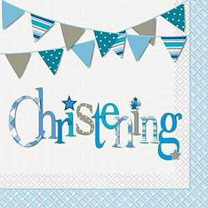 Blue Bunting Napkins