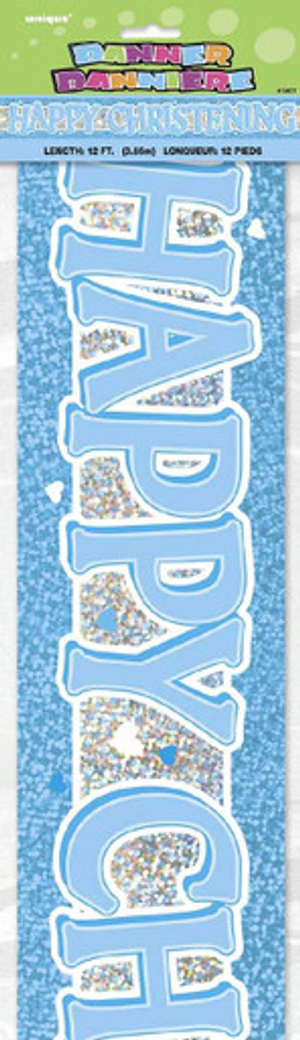 Boy Christening Banner