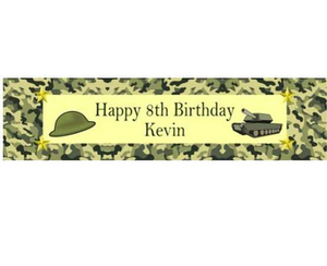 Personalised Camo Banner